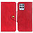 Custodia Portafoglio In Pelle Cover con Supporto N06P per Realme 8i Rosso