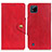 Custodia Portafoglio In Pelle Cover con Supporto N06P per Realme C20 Rosso