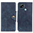 Custodia Portafoglio In Pelle Cover con Supporto N06P per Realme C21 Blu