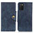 Custodia Portafoglio In Pelle Cover con Supporto N06P per Samsung Galaxy A02s Blu