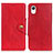 Custodia Portafoglio In Pelle Cover con Supporto N06P per Samsung Galaxy A23s Rosso