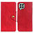 Custodia Portafoglio In Pelle Cover con Supporto N06P per Samsung Galaxy M33 5G Rosso