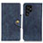 Custodia Portafoglio In Pelle Cover con Supporto N06P per Samsung Galaxy S22 Ultra 5G Blu