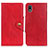 Custodia Portafoglio In Pelle Cover con Supporto N06P per Sony Xperia Ace III SOG08 Rosso