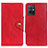 Custodia Portafoglio In Pelle Cover con Supporto N06P per Vivo iQOO Z6 5G Rosso