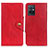 Custodia Portafoglio In Pelle Cover con Supporto N06P per Vivo Y55s 5G Rosso