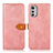 Custodia Portafoglio In Pelle Cover con Supporto N07P per Motorola Moto E32 Rosa