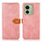 Custodia Portafoglio In Pelle Cover con Supporto N07P per Motorola Moto Edge 40 5G Rosa