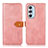 Custodia Portafoglio In Pelle Cover con Supporto N07P per Motorola Moto Edge X30 5G Rosa