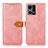 Custodia Portafoglio In Pelle Cover con Supporto N07P per Oppo Reno7 4G Rosa