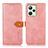 Custodia Portafoglio In Pelle Cover con Supporto N07P per Realme C35 Rosa