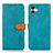 Custodia Portafoglio In Pelle Cover con Supporto N07P per Samsung Galaxy A04 4G Ciano