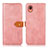 Custodia Portafoglio In Pelle Cover con Supporto N07P per Samsung Galaxy A22 5G SC-56B Rosa