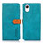 Custodia Portafoglio In Pelle Cover con Supporto N07P per Samsung Galaxy A23s Ciano