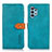 Custodia Portafoglio In Pelle Cover con Supporto N07P per Samsung Galaxy M32 5G Ciano