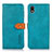 Custodia Portafoglio In Pelle Cover con Supporto N07P per Sony Xperia Ace III Ciano