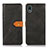 Custodia Portafoglio In Pelle Cover con Supporto N07P per Sony Xperia Ace III Nero