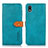 Custodia Portafoglio In Pelle Cover con Supporto N07P per Sony Xperia Ace III SO-53C Ciano