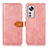 Custodia Portafoglio In Pelle Cover con Supporto N07P per Xiaomi Mi 12 Pro 5G Rosa