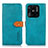 Custodia Portafoglio In Pelle Cover con Supporto N07P per Xiaomi Redmi 10 Power Ciano