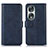 Custodia Portafoglio In Pelle Cover con Supporto N08P per Huawei Honor 90 5G Blu