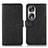 Custodia Portafoglio In Pelle Cover con Supporto N08P per Huawei Honor 90 5G Nero