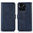 Custodia Portafoglio In Pelle Cover con Supporto N08P per Huawei Honor X8b Blu