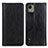 Custodia Portafoglio In Pelle Cover con Supporto N08P per Nokia C110 Nero