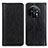 Custodia Portafoglio In Pelle Cover con Supporto N08P per OnePlus 11 5G Nero