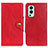 Custodia Portafoglio In Pelle Cover con Supporto N08P per OnePlus Nord 2 5G Rosso