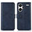 Custodia Portafoglio In Pelle Cover con Supporto N08P per Xiaomi Redmi Note 13 Pro+ Plus 5G Blu