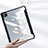 Custodia Portafoglio In Pelle Cover con Supporto P01 per Apple iPad Pro 11 (2022) Nero