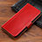 Custodia Portafoglio In Pelle Cover con Supporto P04 per Apple iPhone X Rosso