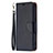 Custodia Portafoglio In Pelle Cover con Supporto per Apple iPhone 13 Mini Nero