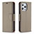 Custodia Portafoglio In Pelle Cover con Supporto per Apple iPhone 13 Pro Max Khaki