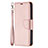 Custodia Portafoglio In Pelle Cover con Supporto per Apple iPhone 13 Pro Max Oro Rosa