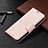 Custodia Portafoglio In Pelle Cover con Supporto per Apple iPhone 13 Pro Max Oro Rosa