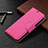 Custodia Portafoglio In Pelle Cover con Supporto per Apple iPhone 13 Pro Rosa Caldo