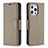 Custodia Portafoglio In Pelle Cover con Supporto per Apple iPhone 14 Pro Khaki