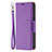 Custodia Portafoglio In Pelle Cover con Supporto per Apple iPhone 14 Pro Viola