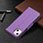 Custodia Portafoglio In Pelle Cover con Supporto per Apple iPhone 14 Viola