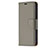 Custodia Portafoglio In Pelle Cover con Supporto per Apple iPhone 15 Grigio