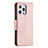 Custodia Portafoglio In Pelle Cover con Supporto per Apple iPhone 15 Pro Oro Rosa