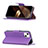 Custodia Portafoglio In Pelle Cover con Supporto per Apple iPhone 15 Viola