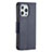 Custodia Portafoglio In Pelle Cover con Supporto per Apple iPhone 16 Pro Blu Notte