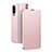 Custodia Portafoglio In Pelle Cover con Supporto per Huawei P Smart Pro (2019) Oro Rosa