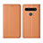 Custodia Portafoglio In Pelle Cover con Supporto per LG K41S Arancione