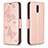 Custodia Portafoglio In Pelle Cover con Supporto per Nokia 2.3 Oro Rosa