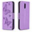 Custodia Portafoglio In Pelle Cover con Supporto per Nokia 2.3 Viola