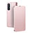 Custodia Portafoglio In Pelle Cover con Supporto per Oppo Reno3 Pro Oro Rosa